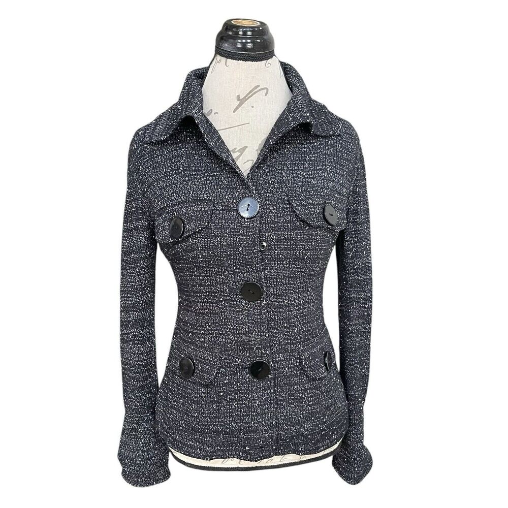 Charles Chang Lima Blazer Small Jacket Career Textured Business Casual Wear Work